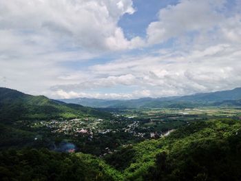 Scenic view of landscape against sky