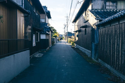 Alley amidst buildings in city