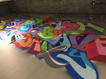Colorful painted wall