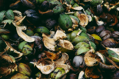 Full frame shot of fruits for sale in market