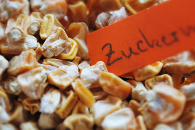 Close-up of food at market stall