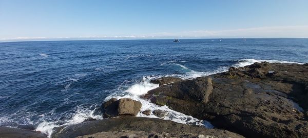 Scenic view of sea against sky