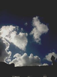 Low angle view of cloudy sky