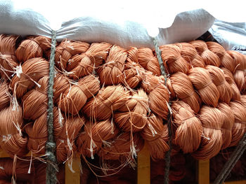 Close-up of dried for sale in market