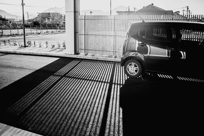 Vintage car against sky