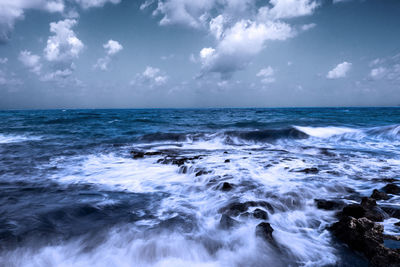 Scenic view of sea against sky