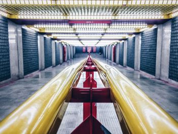 Illuminated underground walkway