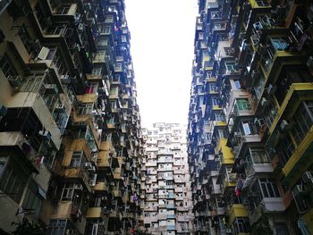 Low angle view of buildings against sky