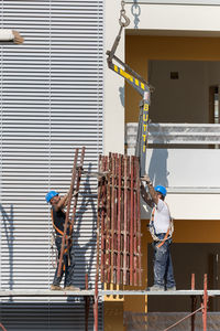 Man working at construction site