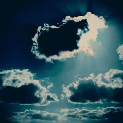 Low angle view of clouds in sky