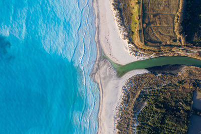 Aerial view of beach