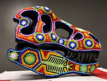 Close-up of multi colored pencils on table