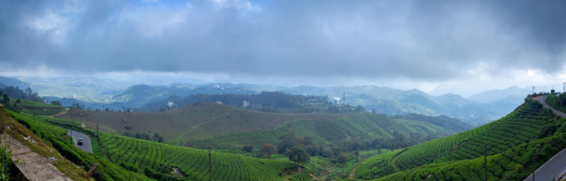 Panoramic view of landscape against sky