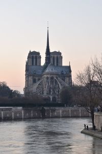 View of church at waterfront