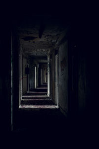 Corridor in the dark