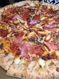 Close-up of pizza