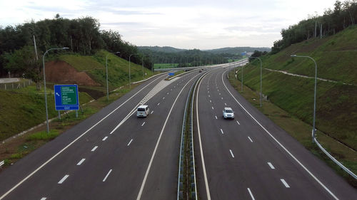 View of highway against sky