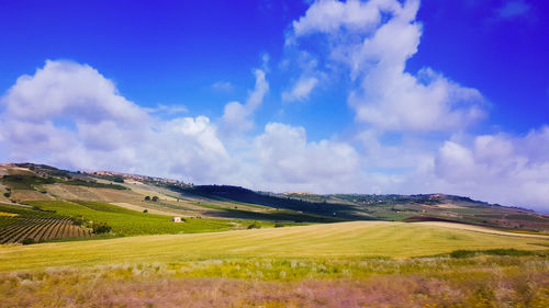 Panoramic view of landscape against sky