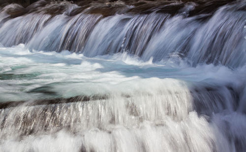 Close-up of waterfall