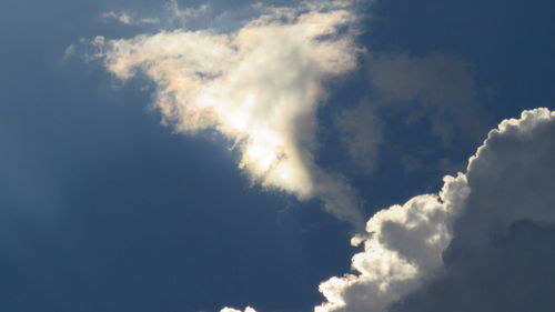 Low angle view of cloudy sky