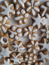 Full frame shot of cookies