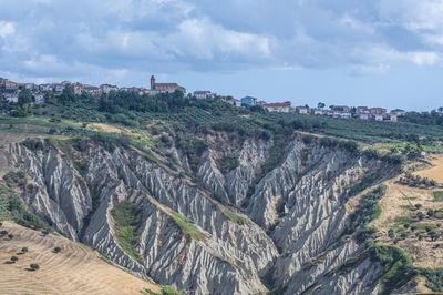 Panorama of atri with its beautiful badlands