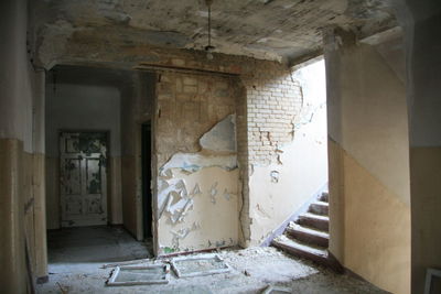 Interior of abandoned house