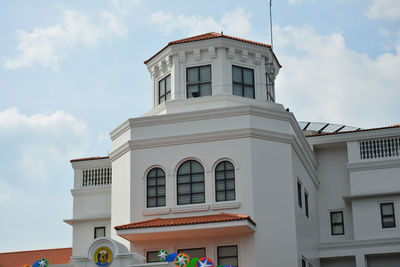 Low angle view of building against sky