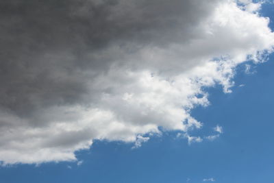 Low angle view of cloudy sky