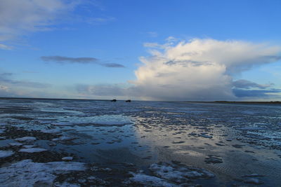 Scenic view of sea against sky