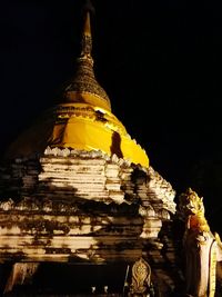 Low angle view of statue of temple