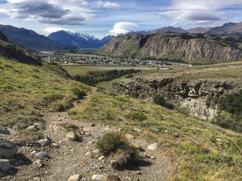 Scenic view of landscape against sky