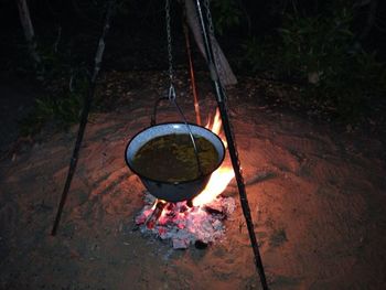 Close-up of food on table