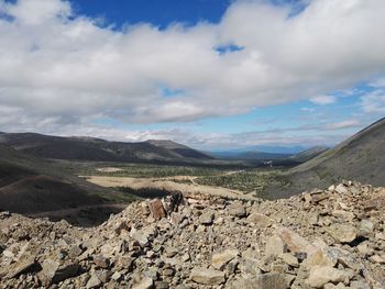 Scenic view of landscape against sky