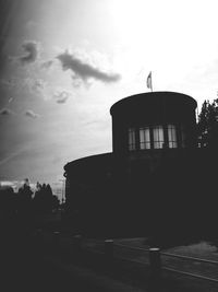 Low angle view of built structure against sky
