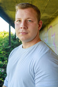 Portrait of young man