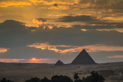 Scenic view of sky during sunset