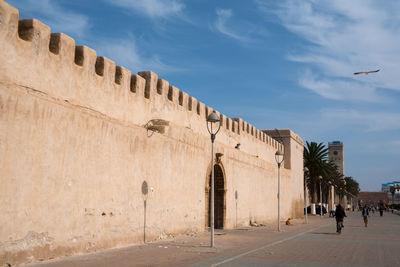 Group of people in front of building