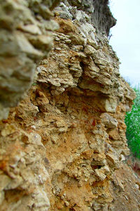 Close-up of rock formation