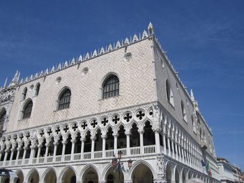 Low angle view of doges palace against sky