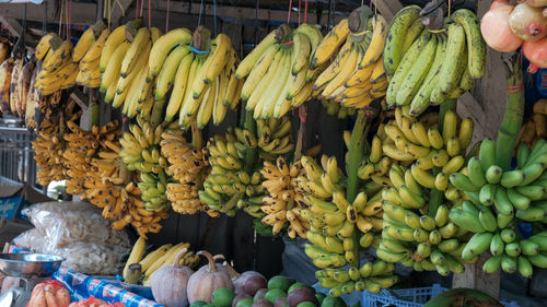 Fruits for sale at market stall