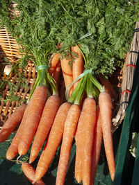 High angle view of vegetables