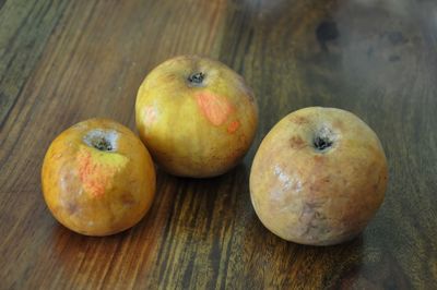Close-up of fruits on table