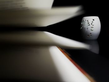 Close up of electric lamp