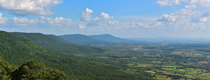 Panoramic view of landscape against sky