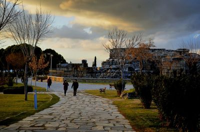 Panoramic view of city against sky