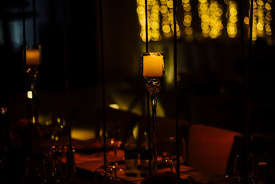 Luxury table settings for fine dining with and glassware, beautiful blurred background. for events