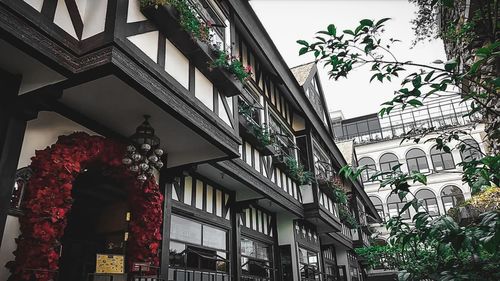 Low angle view of building against sky