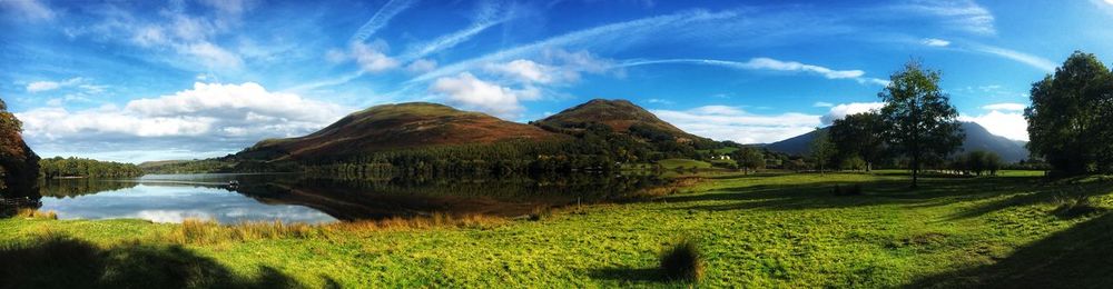 Panoramic view of landscape against sky