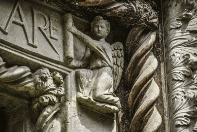 Low angle view of statue